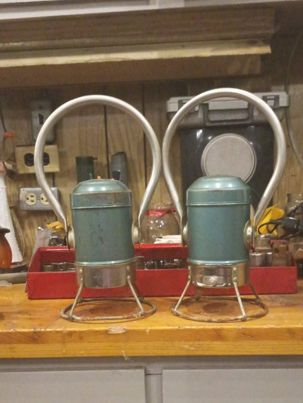 Pair of Vintage Star Headlight & Lantern Co. Railroad Lanterns